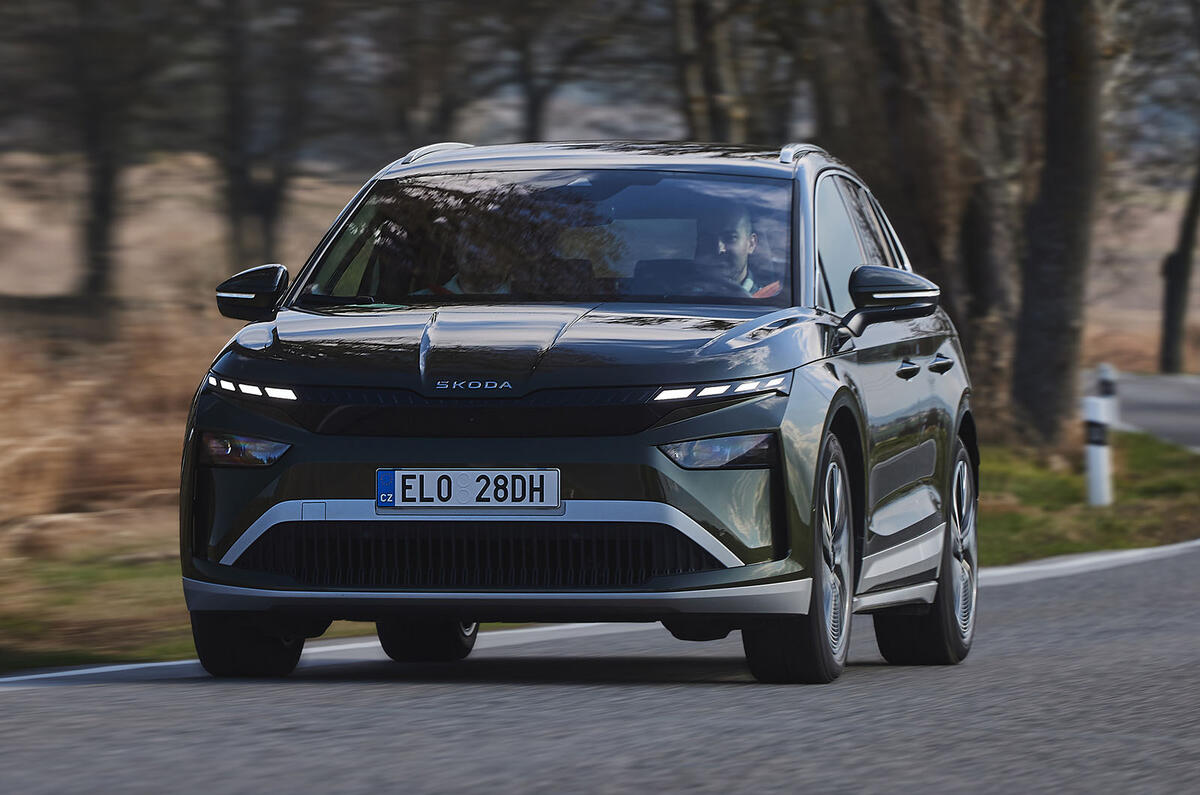 Skoda Enyaq : essai avant trois quarts Skoda Enyaq avis avant trois quarts