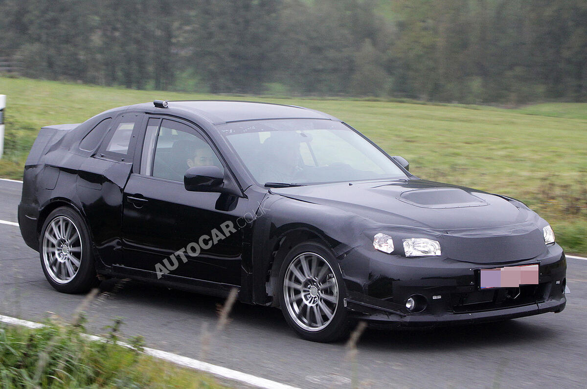 Subaru's STI coupé spied