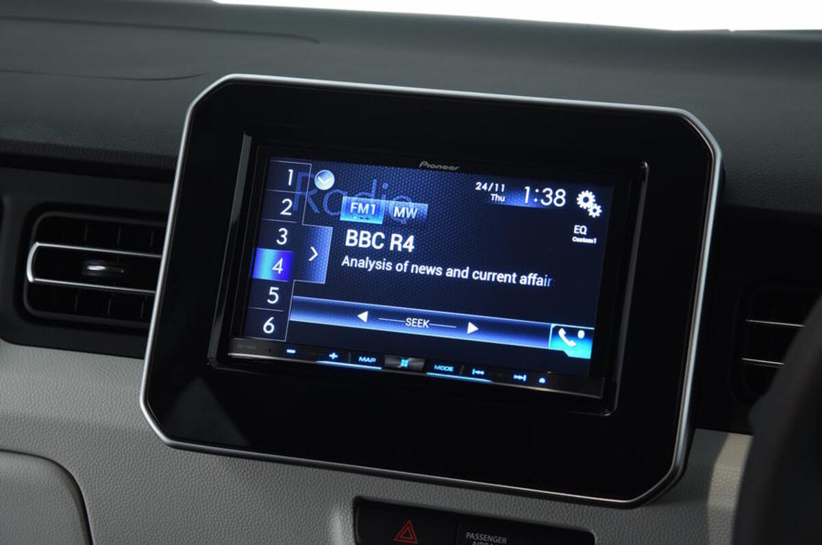 Suzuki Ignis infotainment system