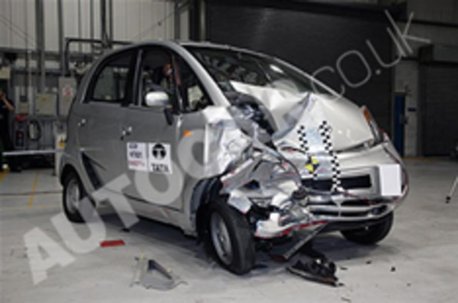 Tata Nano crash test on video