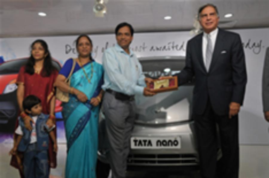 Update: First Tata Nano delivery