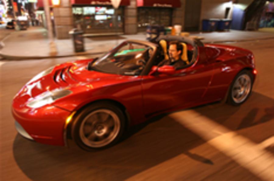 Tesla Roadster in production