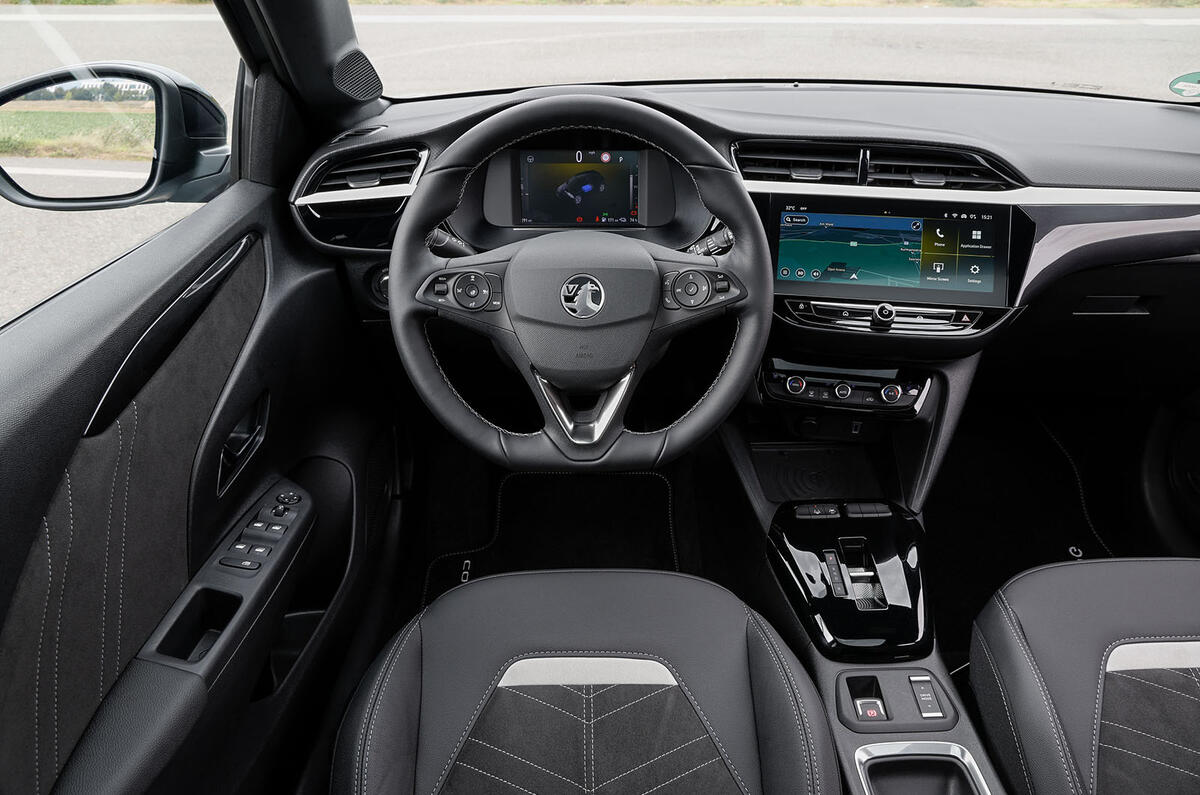 vauxhall corsa electric review 202314 dash