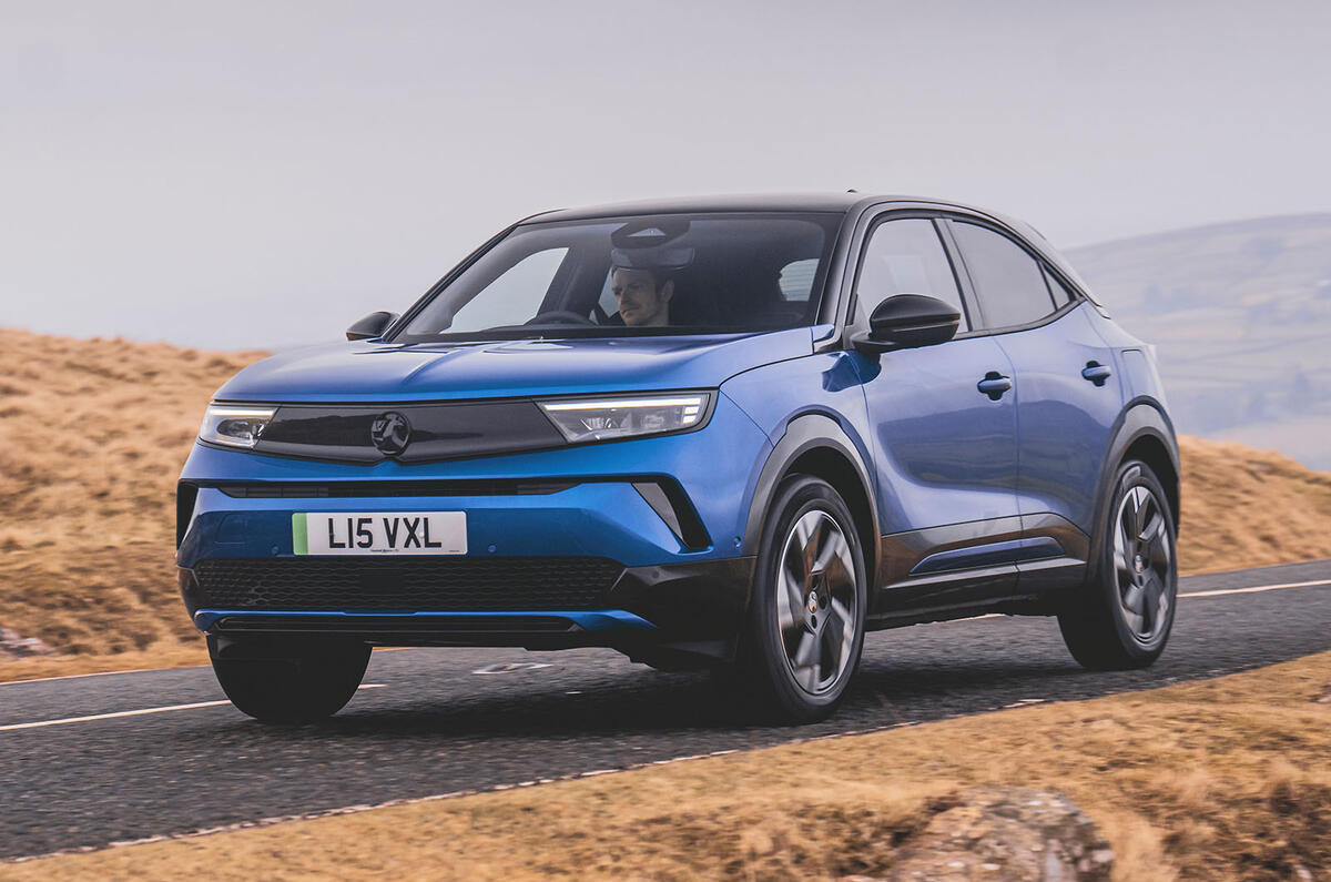 Vauxhall Mokka Electric trois quarts avant