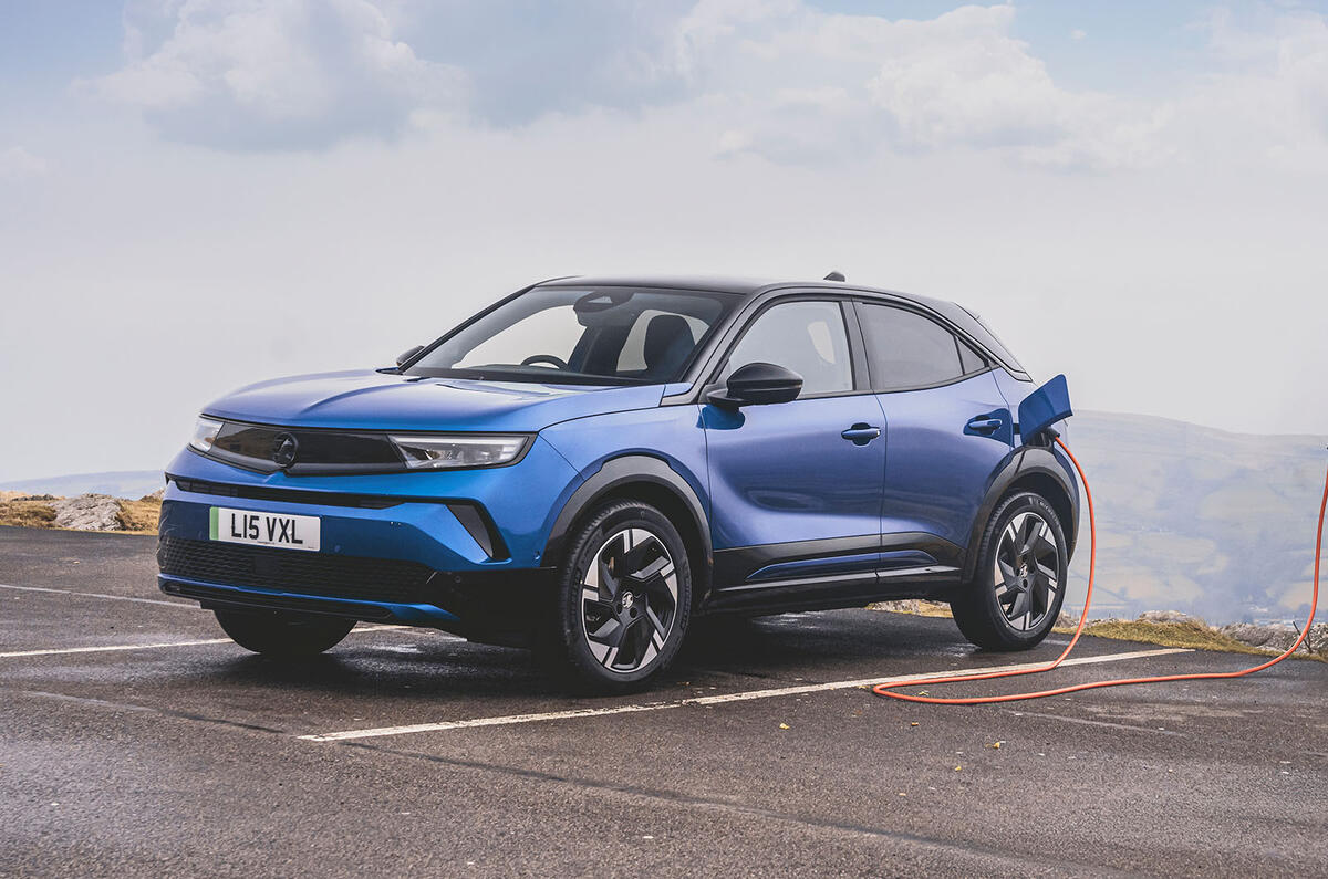 Vauxhall Mokka Electric avant trois quarts statique