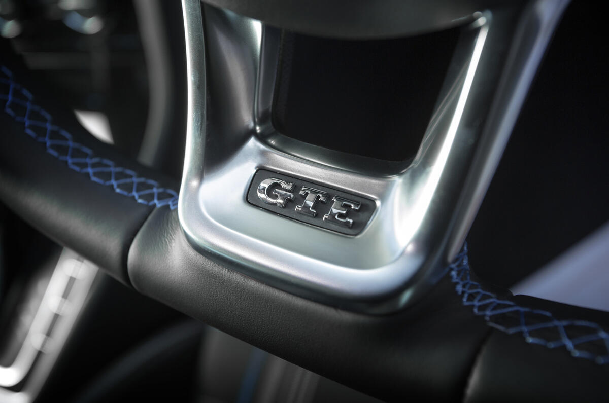 Volkswagen Golf GTE interior badging