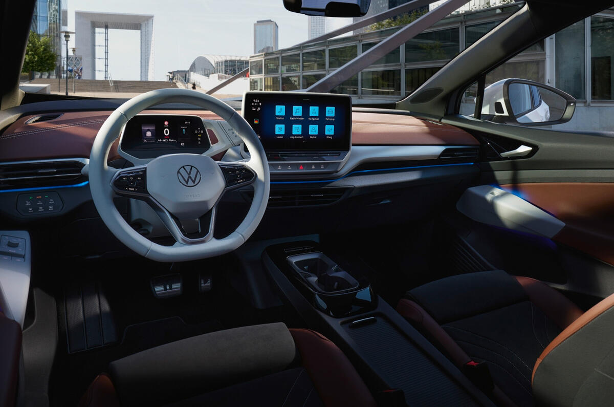 Intérieur de la Volkswagen ID5 2022