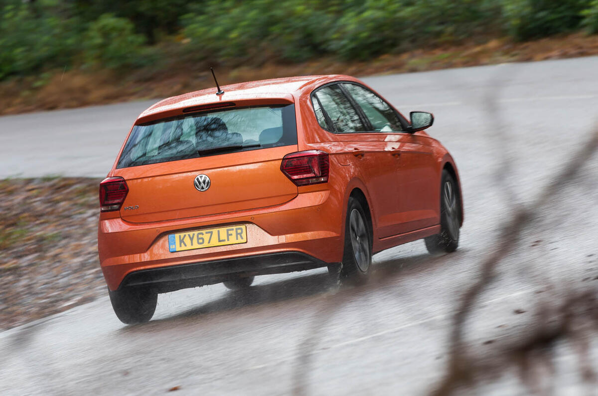 Volkswagen Polo rear cornering