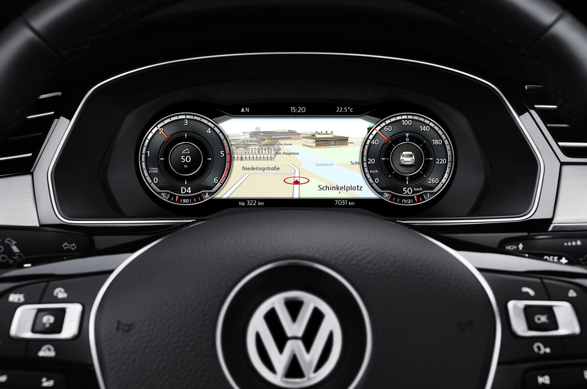 VW Passat instrument cluster