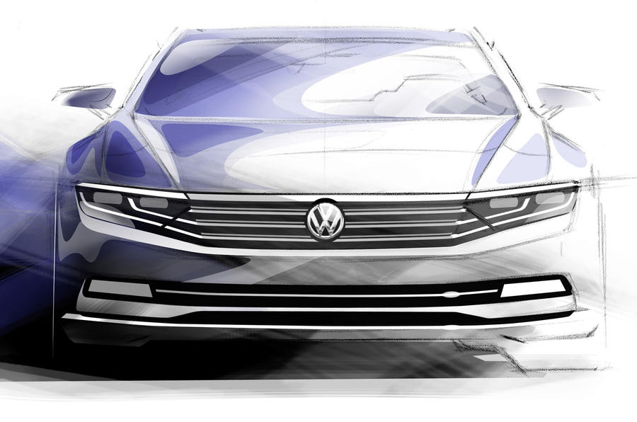 First details and sketches of new Volkswagen Passat revealed