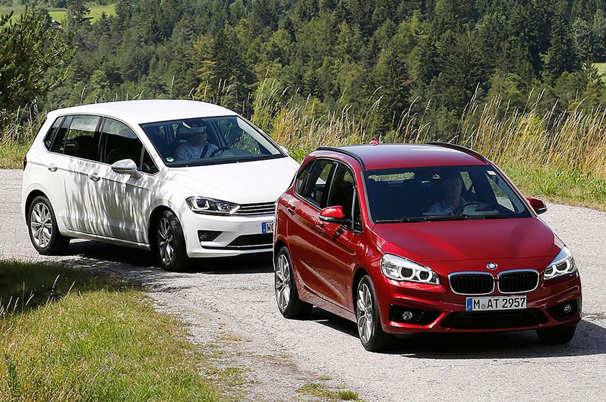 Comparison Bmw 2 Series Active Tourer Vs Vw Golf Sv