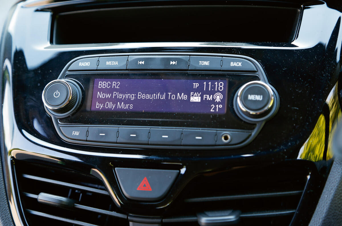 Vauxhall Viva infotainment system