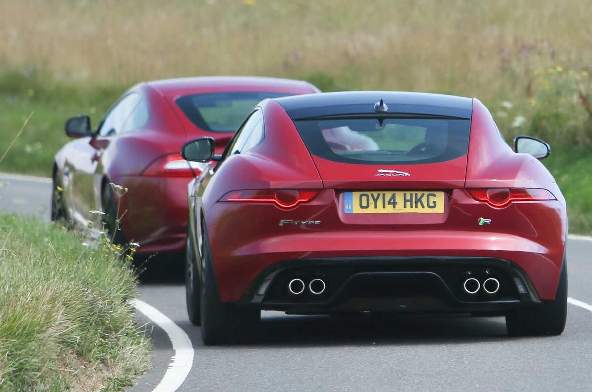 Comparison Jaguar Xk Dynamic R Versus F Type R Coupe Autocar