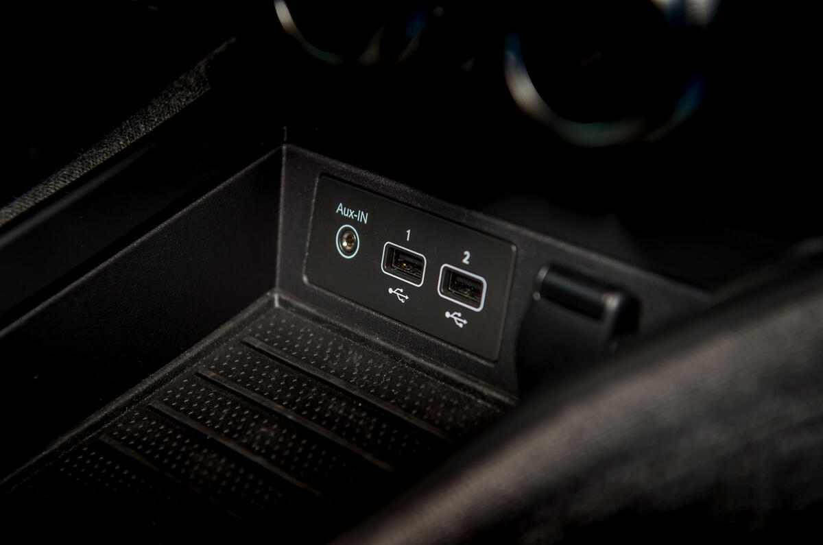 Renault Zoe 2020 road test review - USB ports