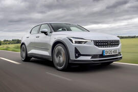Polestar 2 2020 road test review - hero front