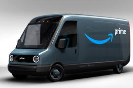 Amazon Rivian van