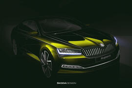 Skoda Superb 2019 preview sketch