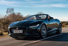 1 Jaguar F Type P450 Convertible 2022 UK first drive review tracking front