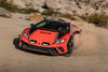 Lamborghini Huracan Sterrato driving offroad front 3 4