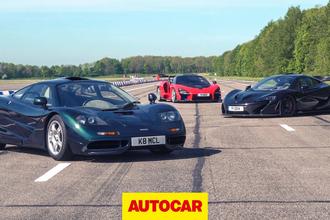 McLaren F1 with McLaren P1 and McLaren Senna