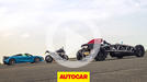 McLaren 720S vs Ariel Atom 4 vs BMW superbike drag race