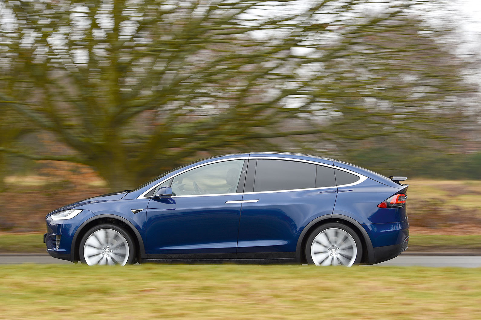 Tesla Model X side profile