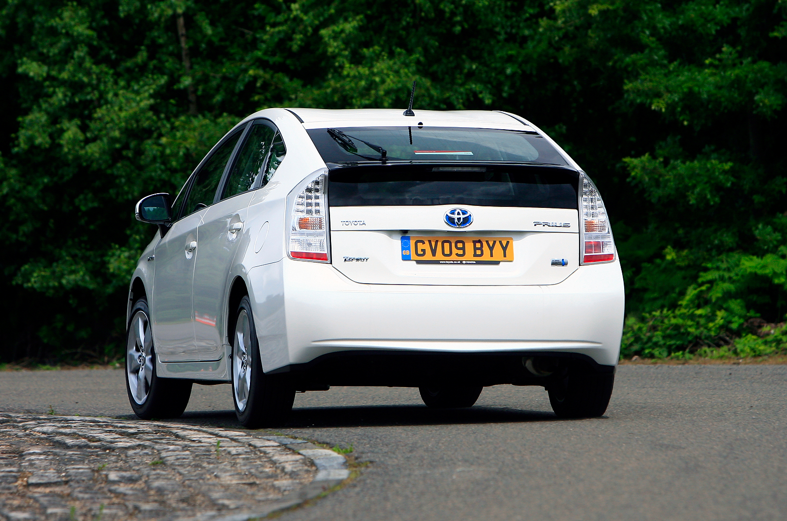 Toyota Prius rear cornering