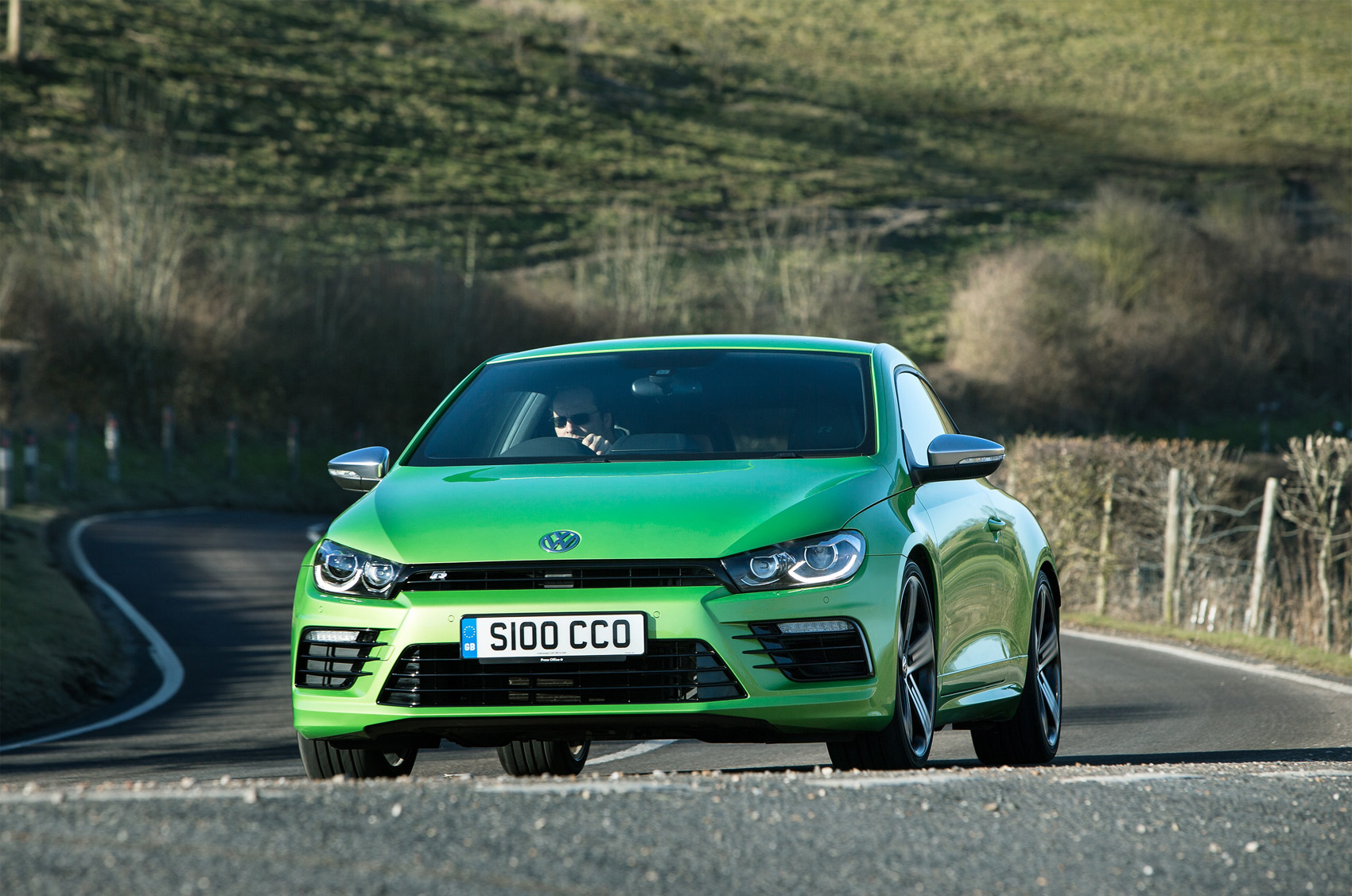 Volkswagen Scirocco R cornering