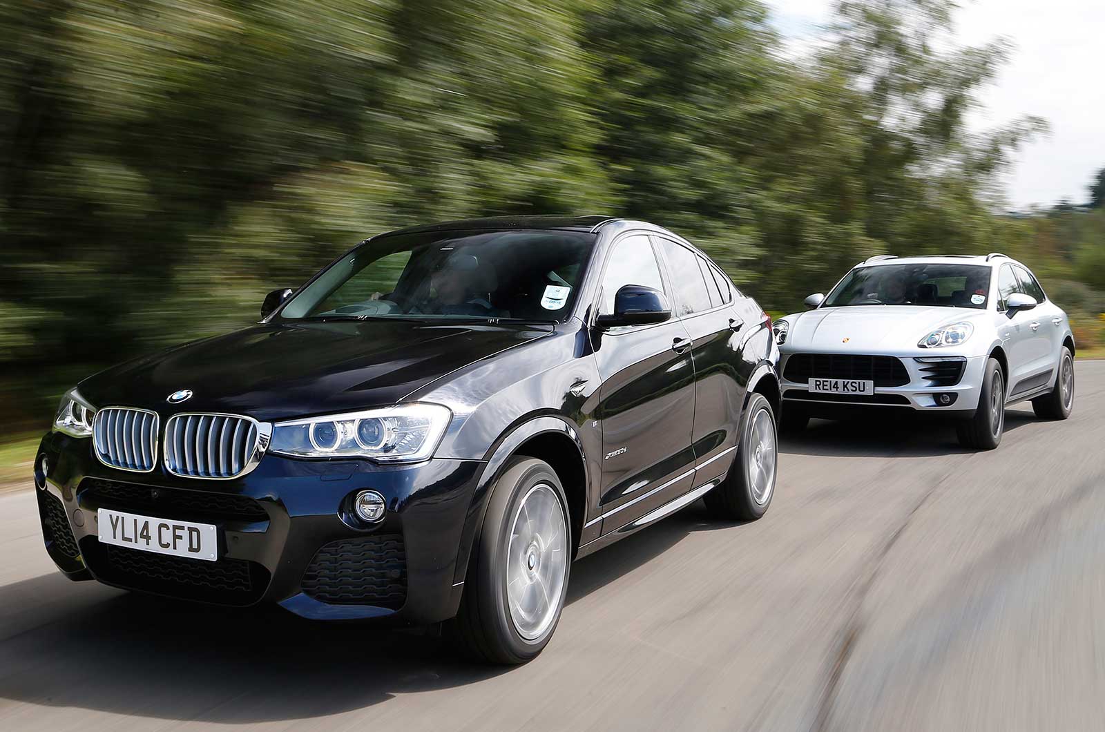 Comparison BMW X4 versus Porsche Macan Autocar